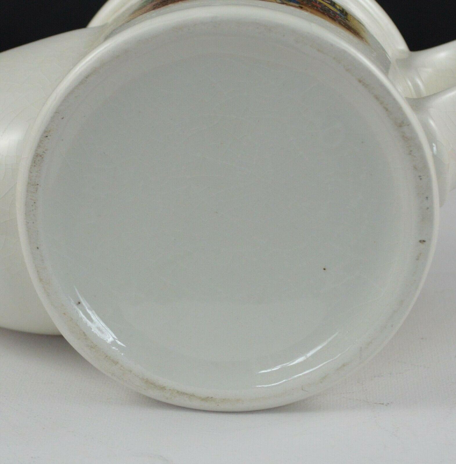 SHAVING MUG WITH STEAM COACH by GURNEY 1827 DEPICTED ON THE FRONT(PREVIOUSLY OWNED) GOOD CONDITION HEAVILY CRAZED - TMD167207