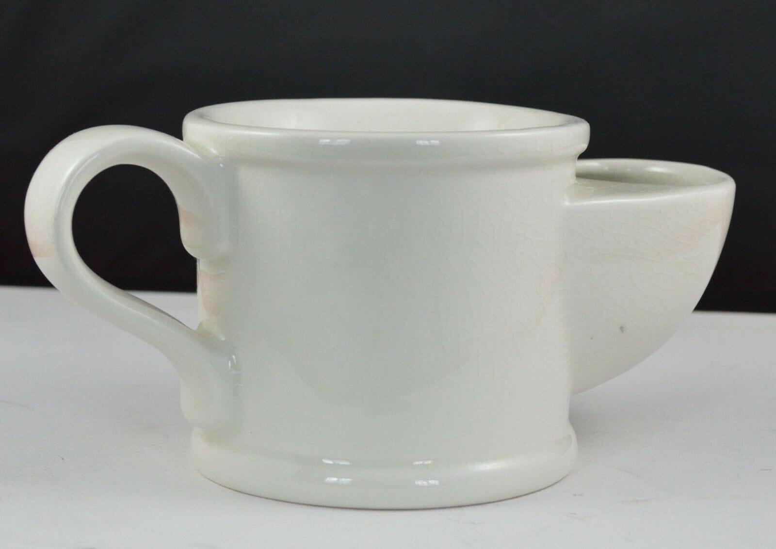 SHAVING MUG WITH STEAM COACH by GURNEY 1827 DEPICTED ON THE FRONT(PREVIOUSLY OWNED) GOOD CONDITION HEAVILY CRAZED - TMD167207