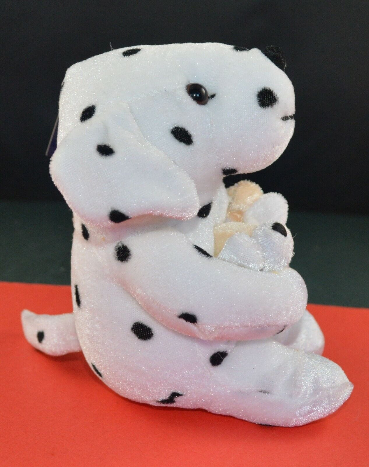 SOMERSET QUALITY SOFT TOYS SPOTTY DOG HOLDING TWO MICE TAGGED - TMD167207