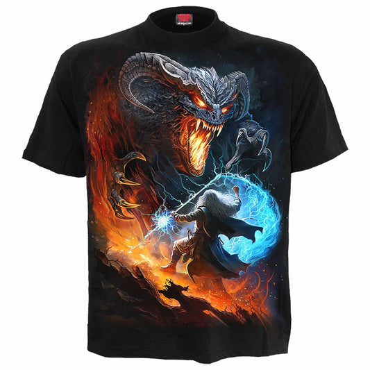 SPIRAL DIRECT INFERNAL DUEL MENS T-SHIRT PRINTED BOTH SIDES - TMD167207