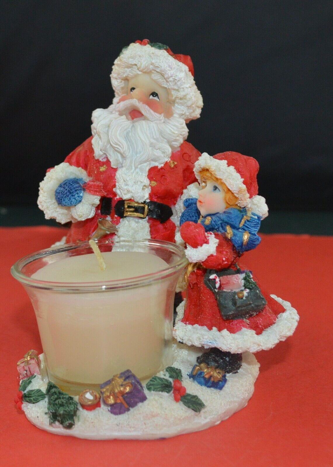 THE HOUSE OF VALENTINA SANTA CANDLE ORNAMENT WITH WHITE CANDLE - TMD167207