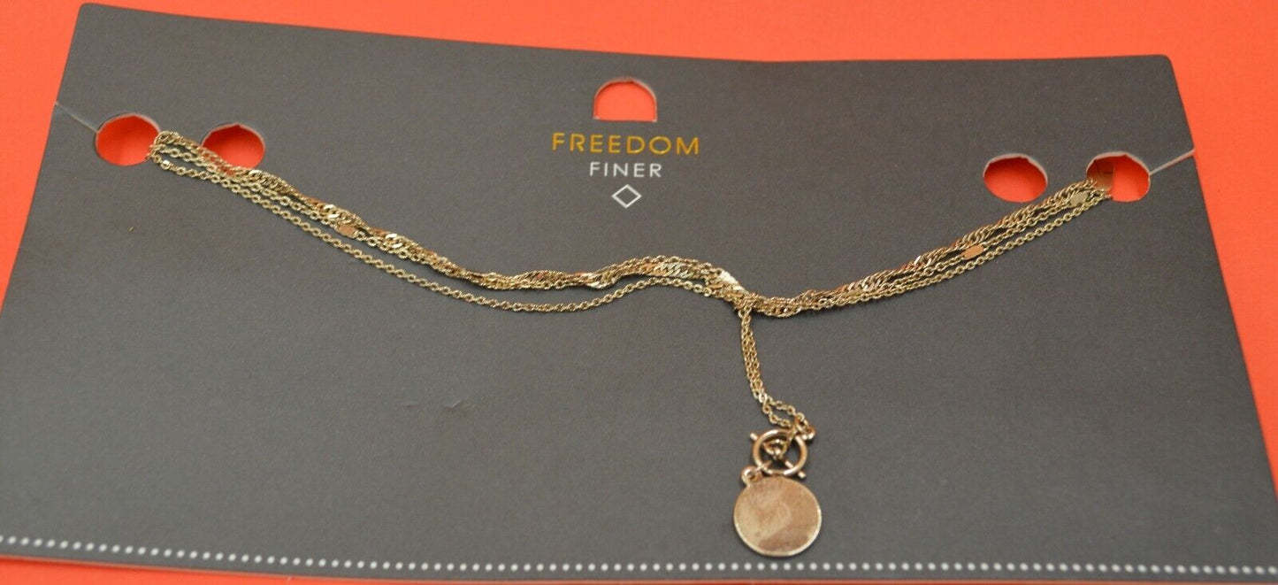 TOPSHOP FREEDOM FINER GOLD TONE NECKLACE - TMD167207