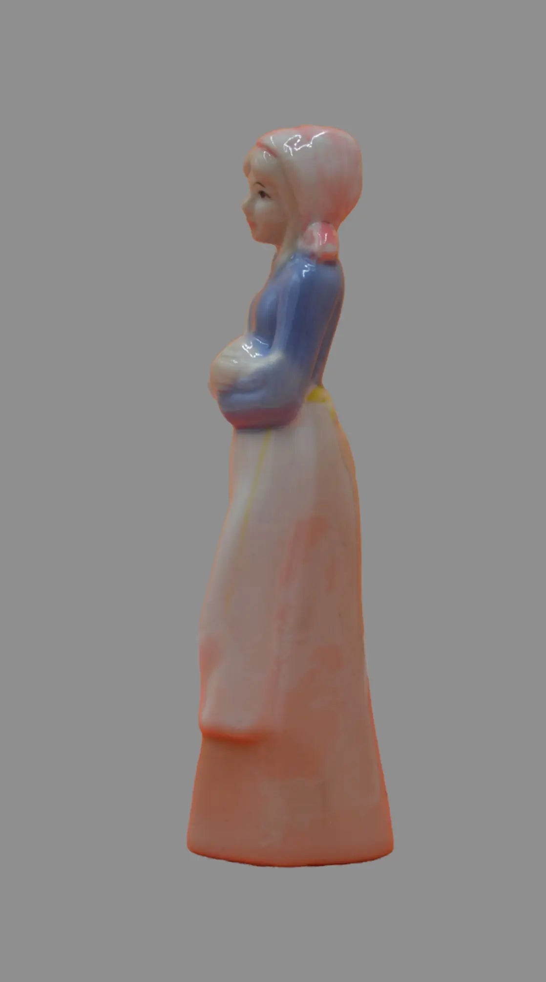 Two Decorative Blue and White Lady Figurines - TMD167207