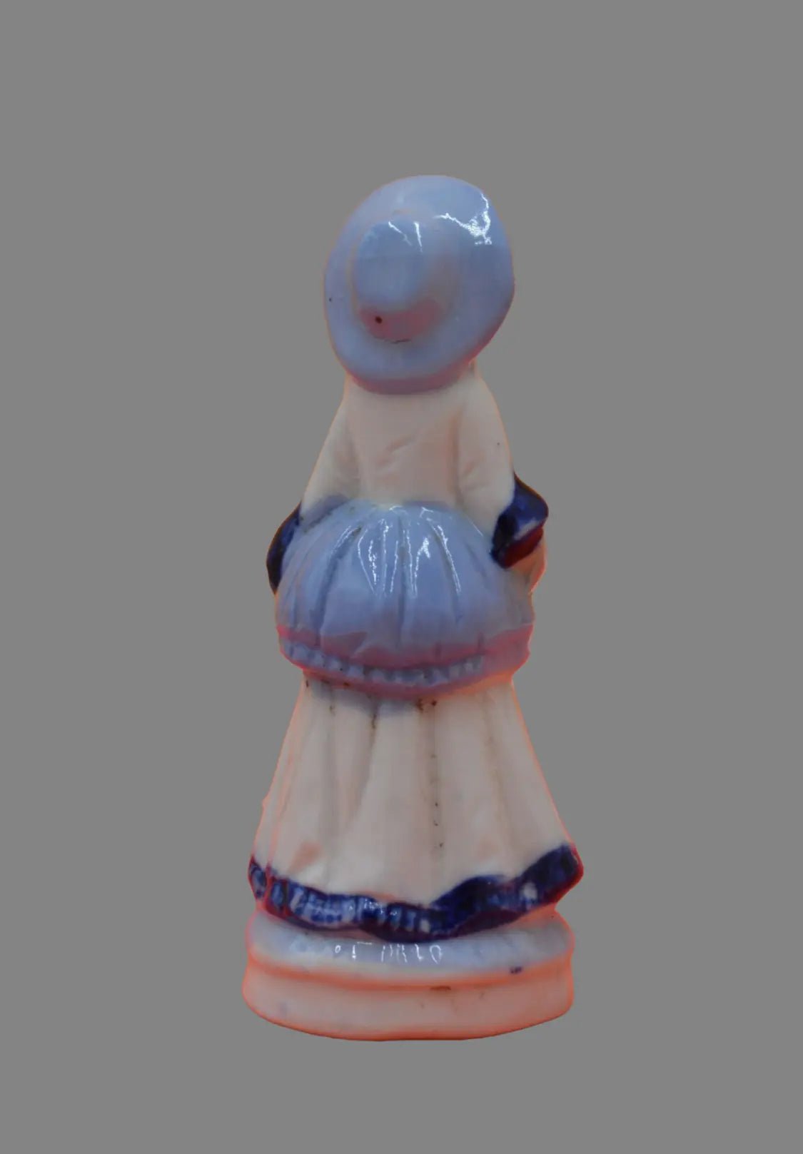 Two Decorative Blue and White Lady Figurines - TMD167207