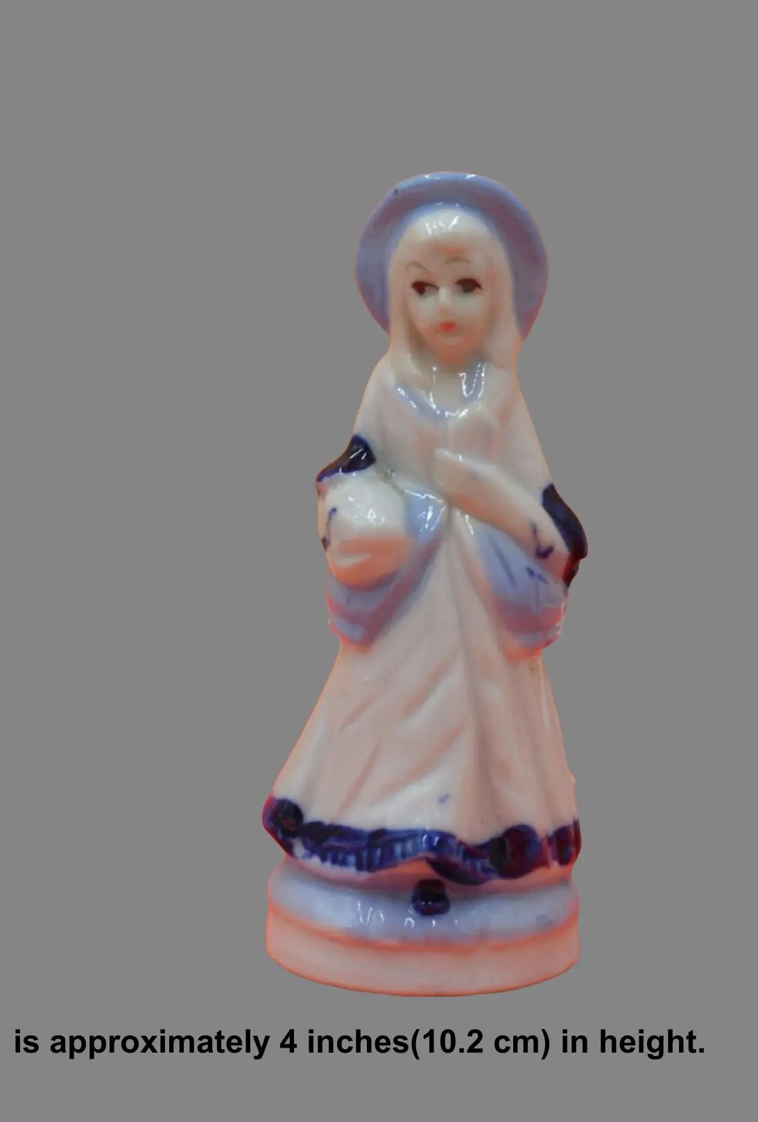 Two Decorative Blue and White Lady Figurines - TMD167207