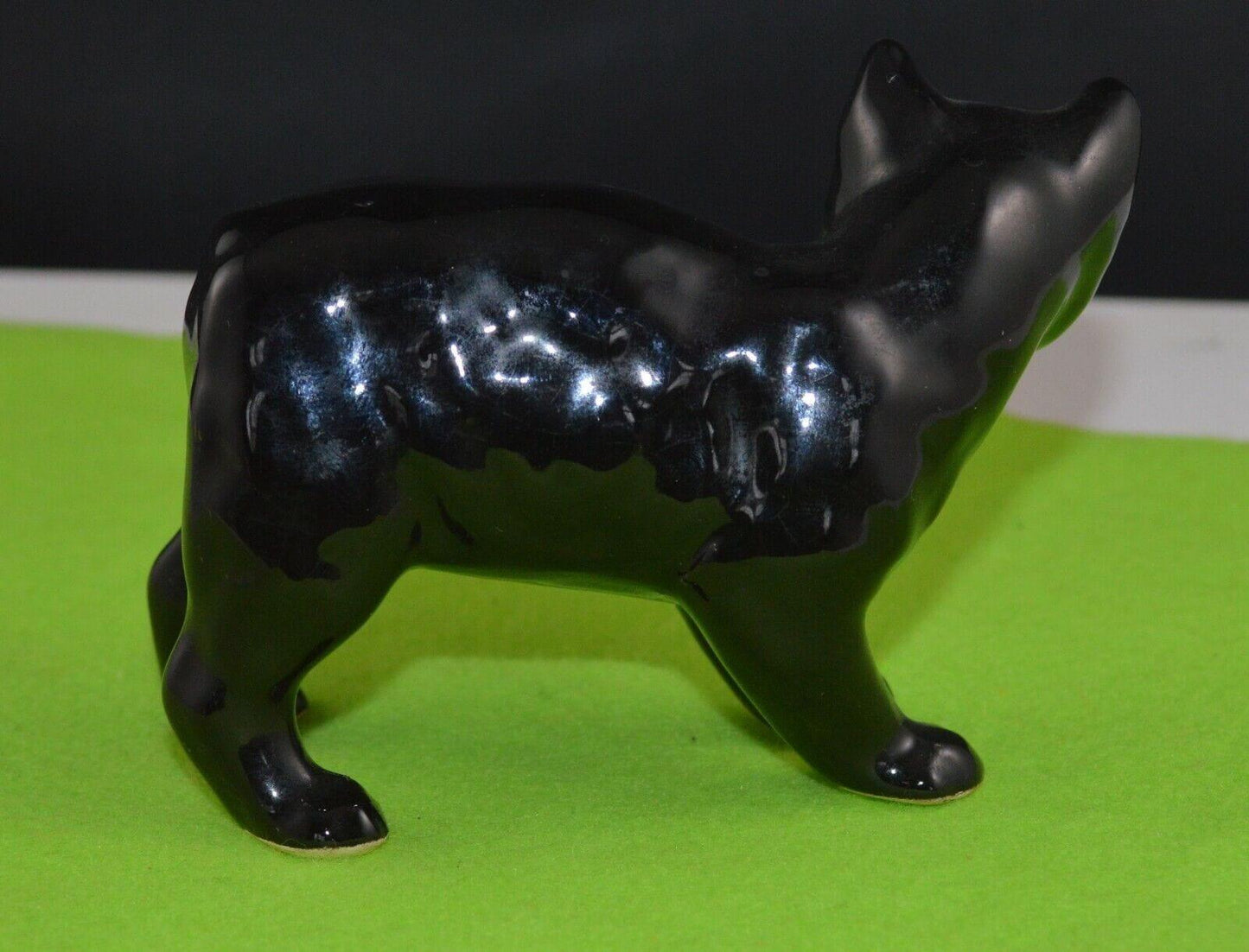 TWO DECORATIVE CAT FIGURINES ONE WHITE CAT AND ONE BLACK CAT - TMD167207