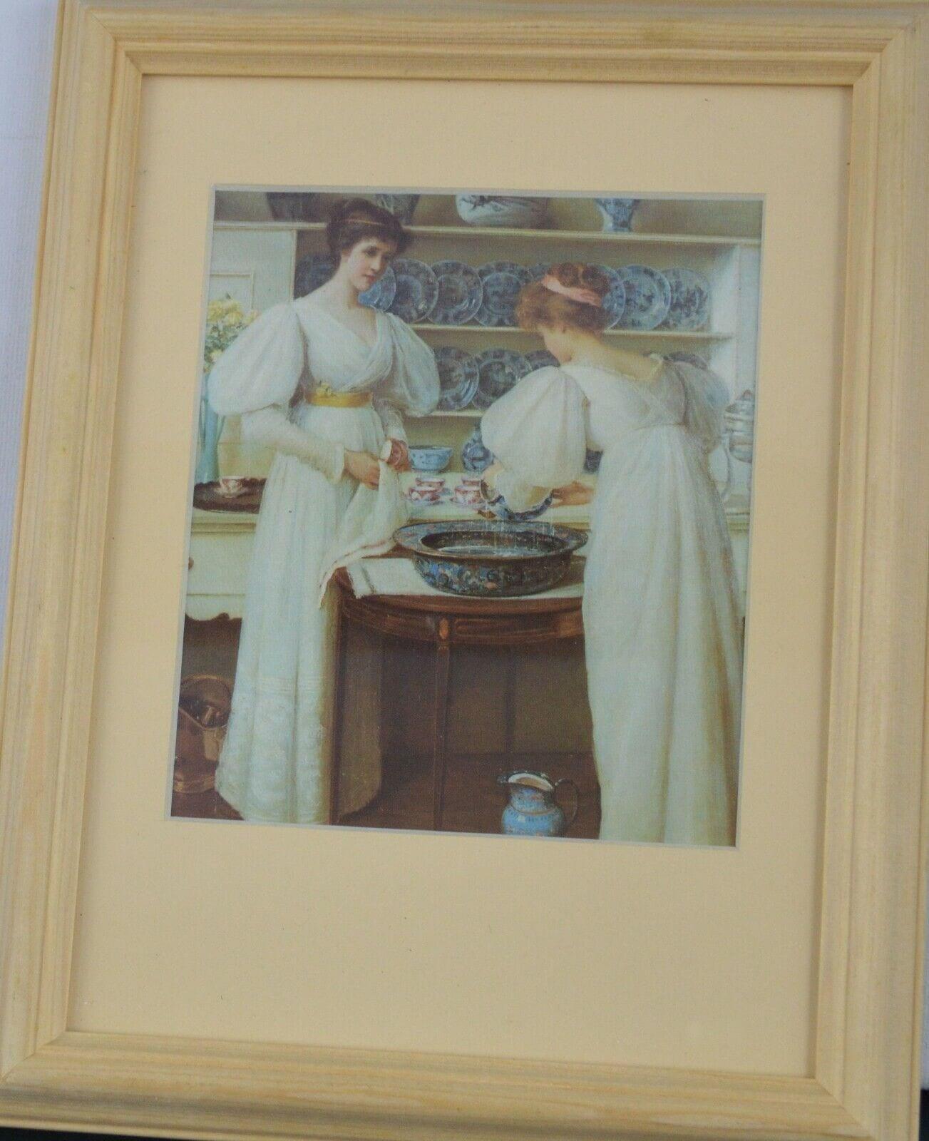 TWO FRAMED PRINTS DEPICTING DOMESTIC STYLE SCENES - TMD167207