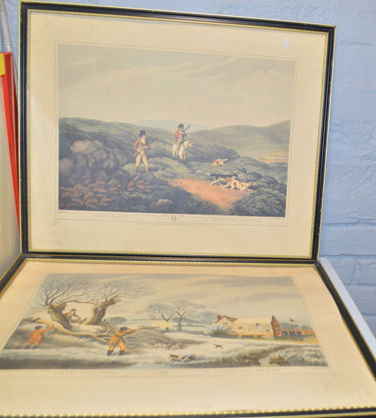 TWO SAMUEL HOWETT/EDWARD ORME PRINTS No 15 GROUSE SHOOTING/No 16 SNIPE SHOOTING(PREVIOUSLY OWNED) FAIR CONDITION - TMD167207
